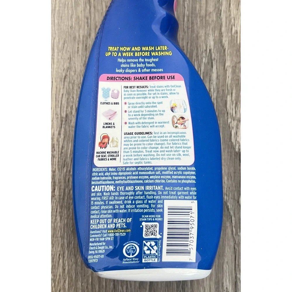 OxiClean Baby Stain Remover Spray 22 Fl. Oz Chlorine Dye Free HTF‎ Discontinued